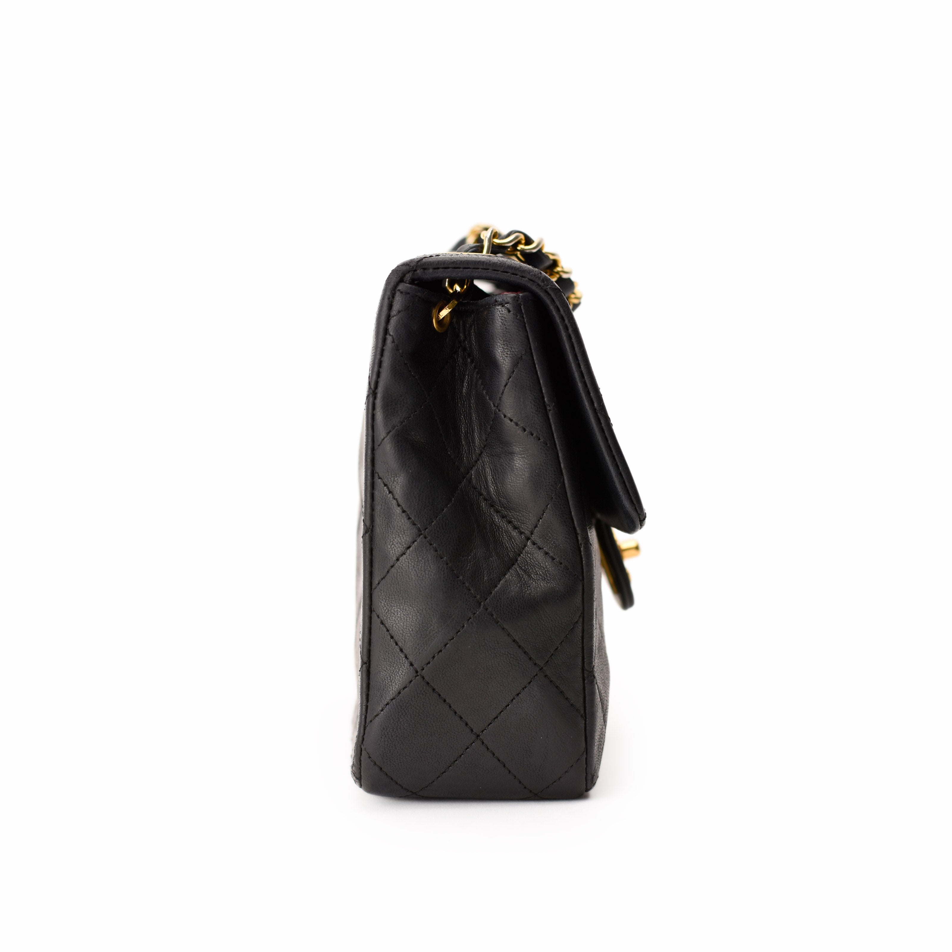 Chanel Vintage Flap Black Lambskin 24K GHW