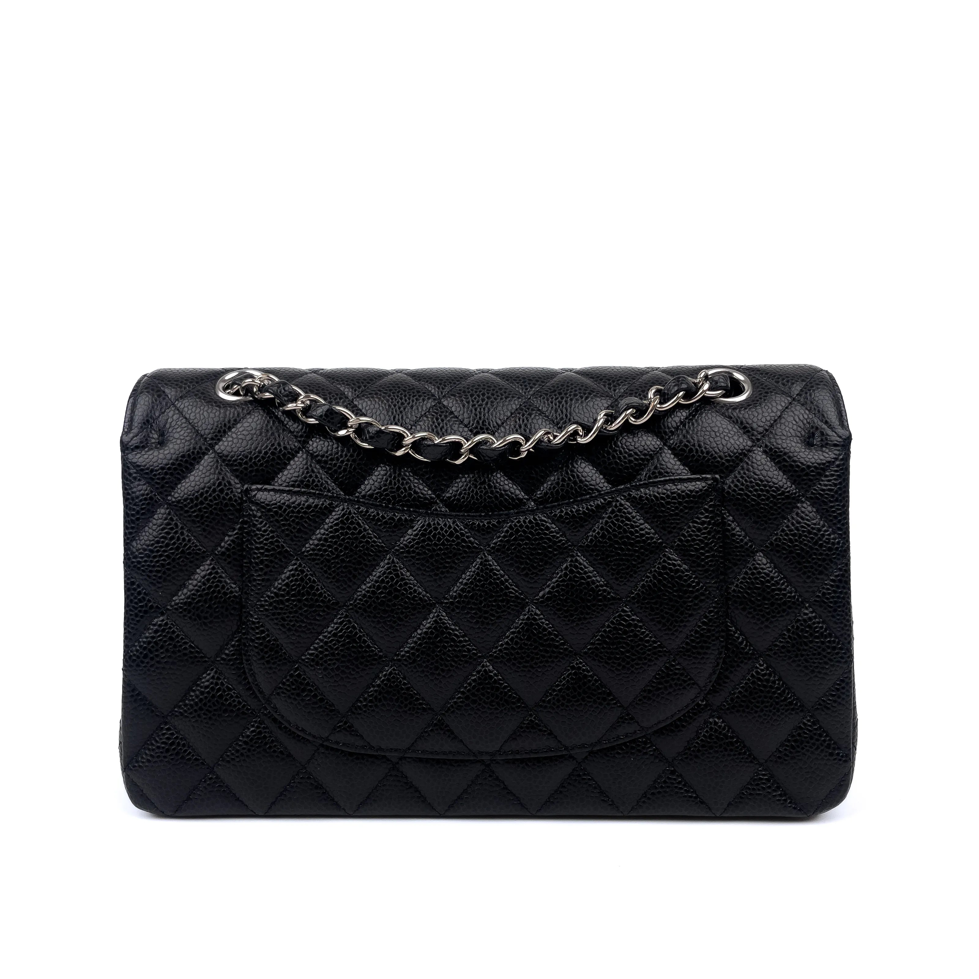 Chanel Timeless Classic in Black Caviar Leather SHW