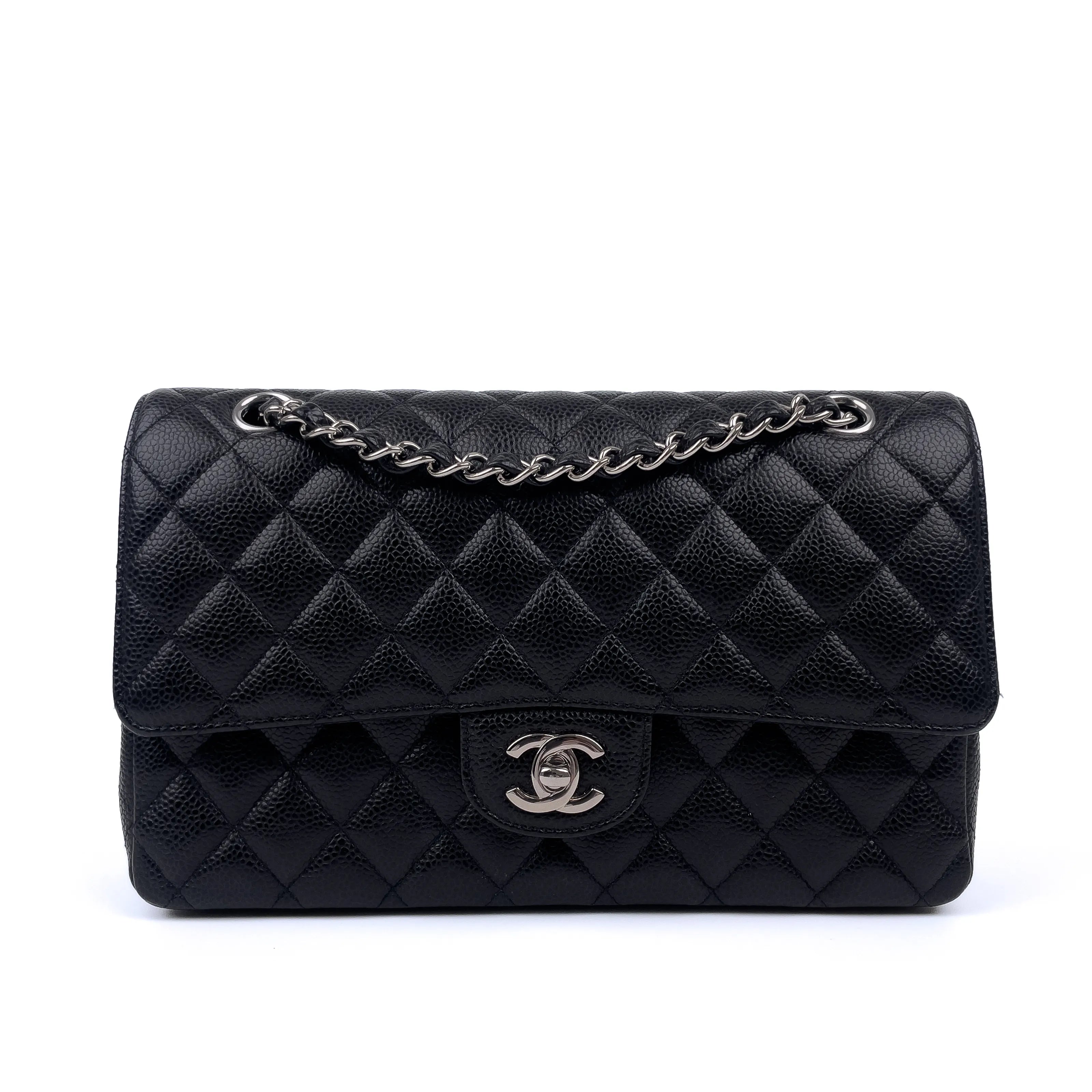 Chanel Timeless Classic in Black Caviar Leather SHW