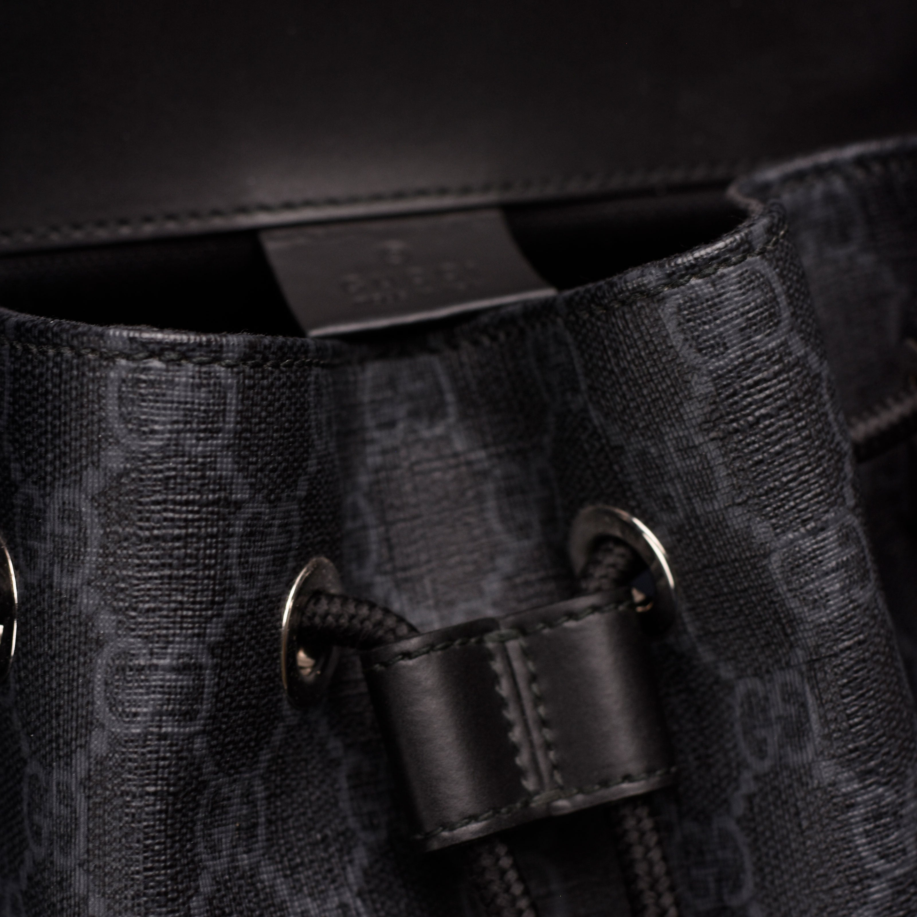 Gucci GG Supreme Black Backpack