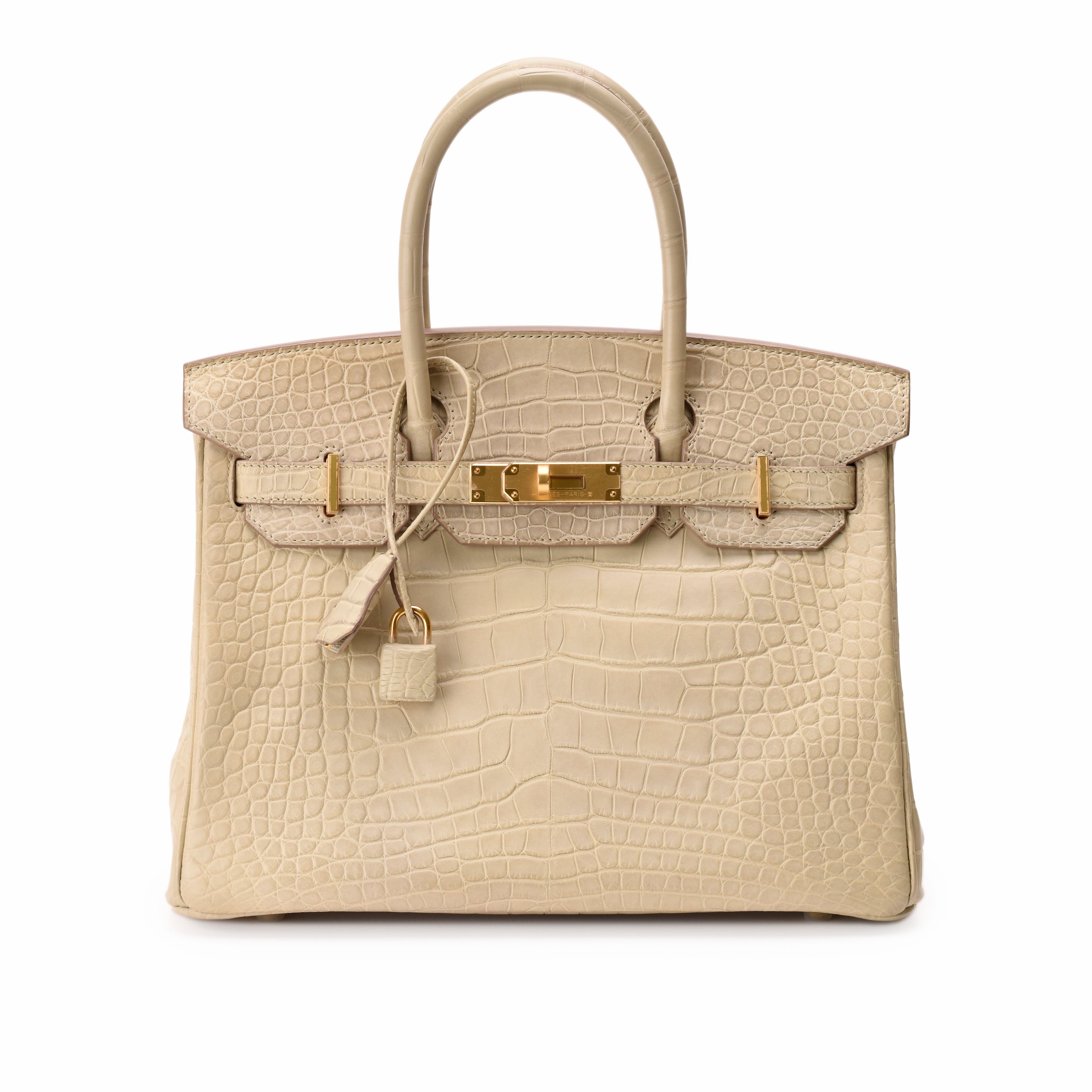 Hermès Birkin 30 Beton Matte Alligator GHW
