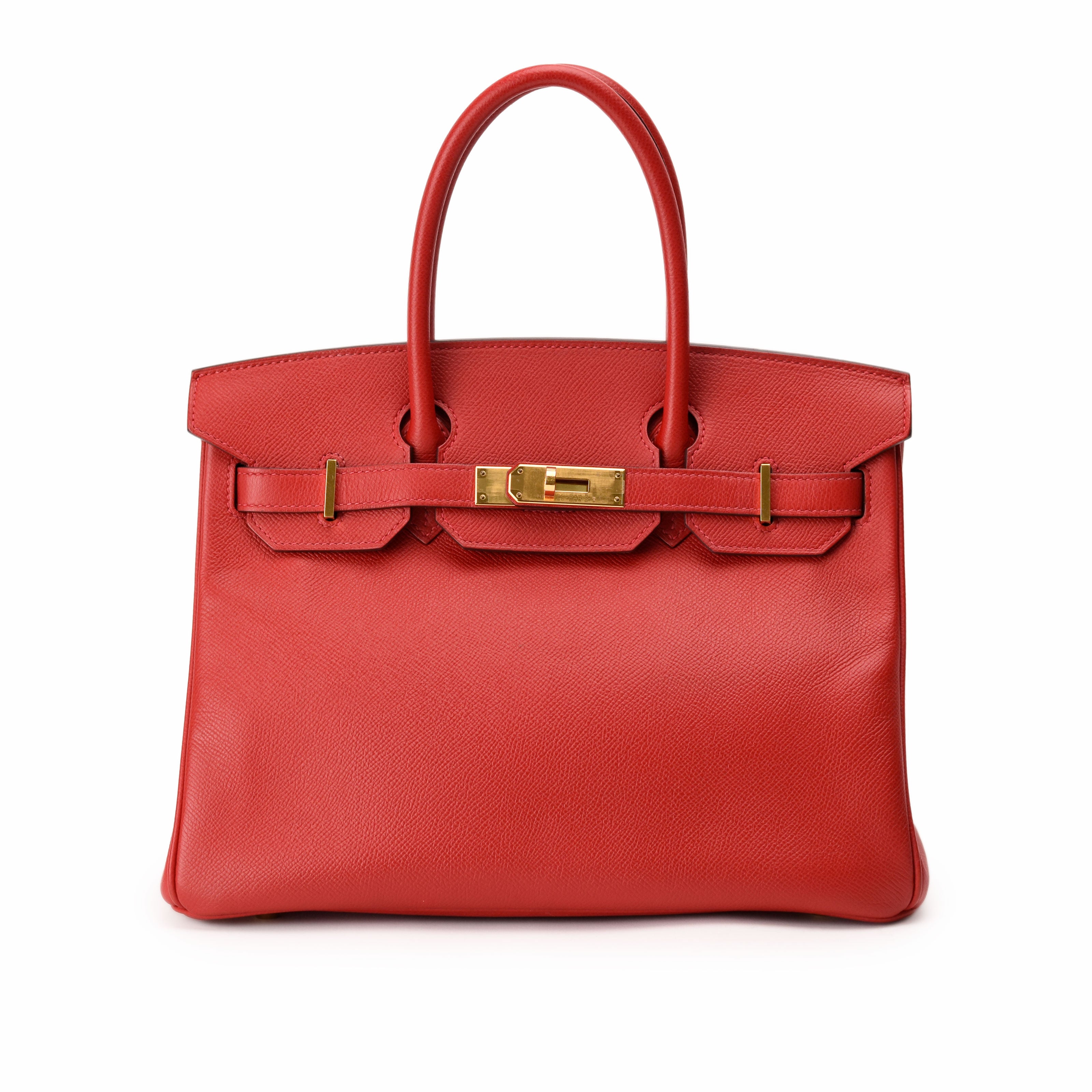 Hermès Birkin 30 Rouge Casaque Epsom GHW