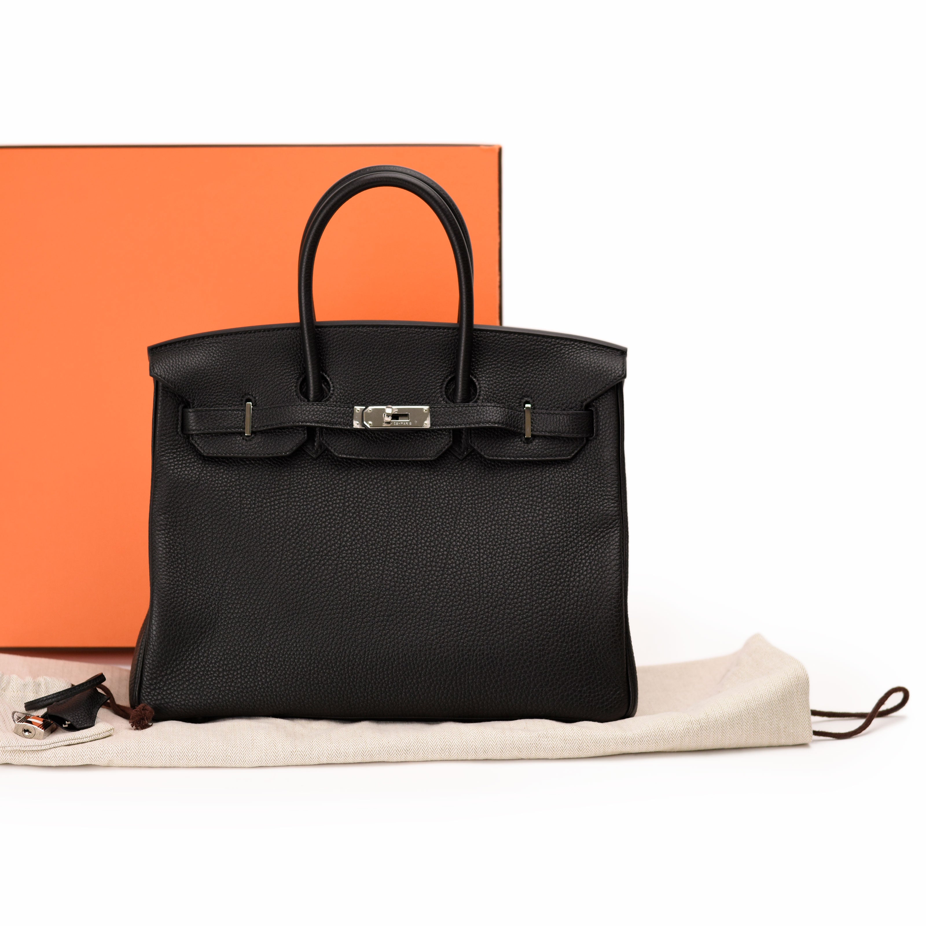Hermès Birkin 35 Black Clemence PHW