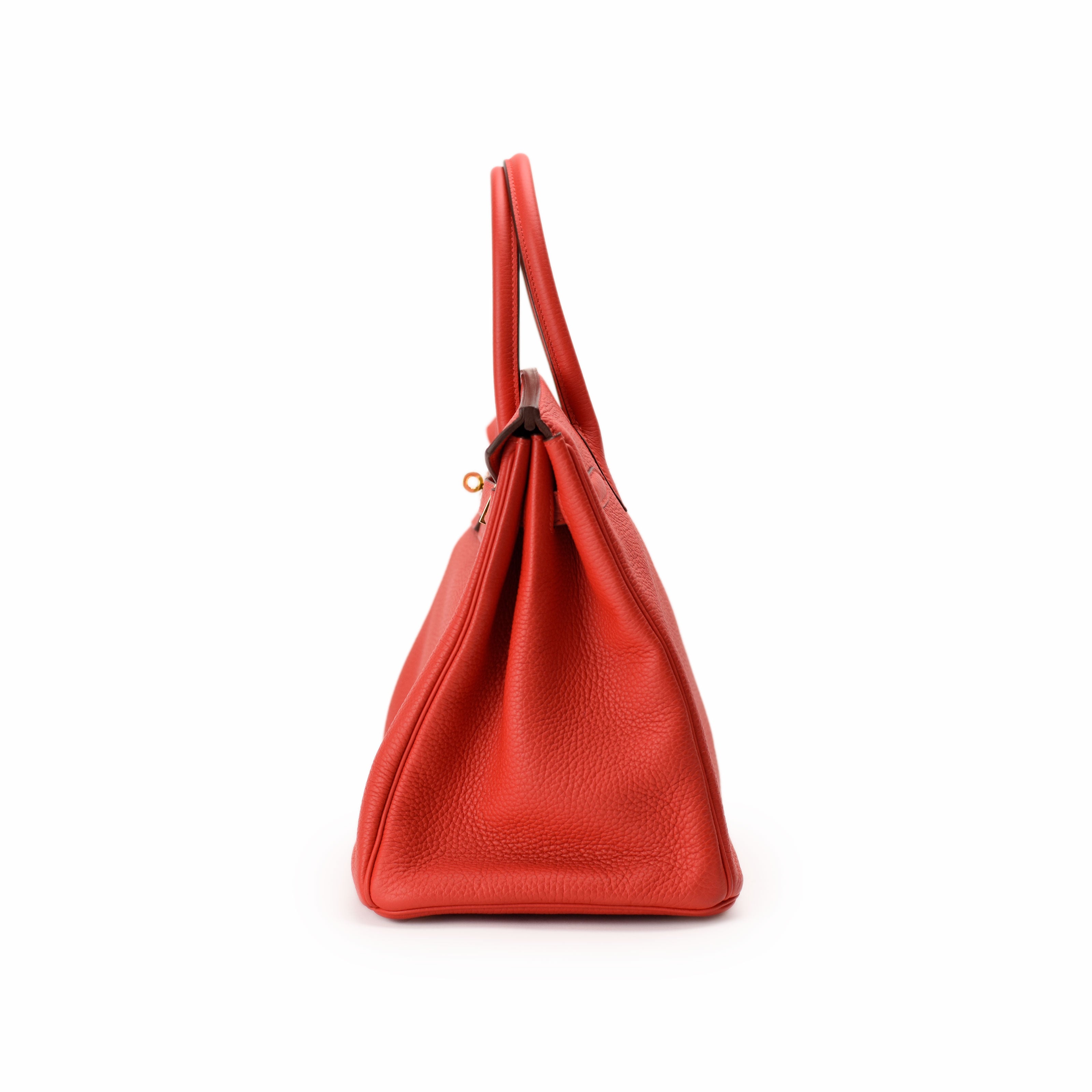 Hermès Birkin 35 Rouge Tomate Clemence GHW