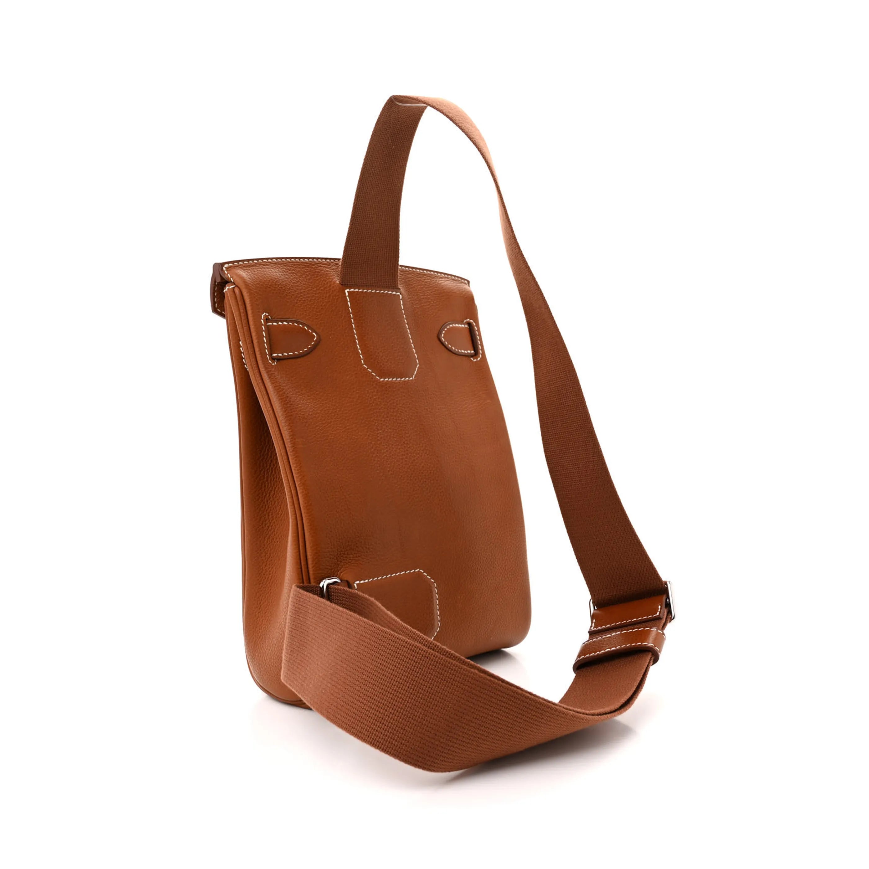 Hermès HAC à Dos GM in Gold Barenia Leather with Palladium Hardware