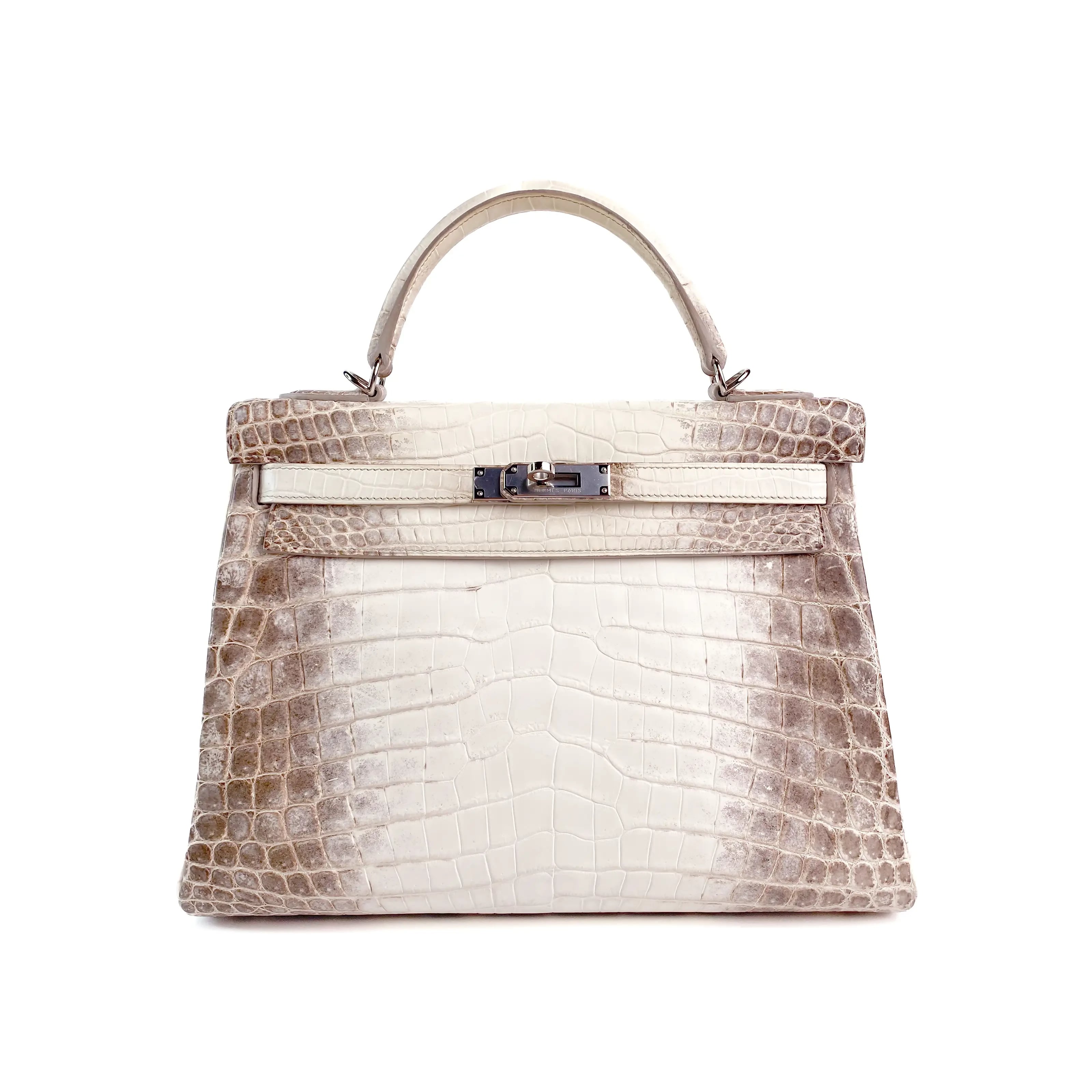 Hermes Kelly 28 Retourne Himalaya Niloticus Croco PHW 1 2
