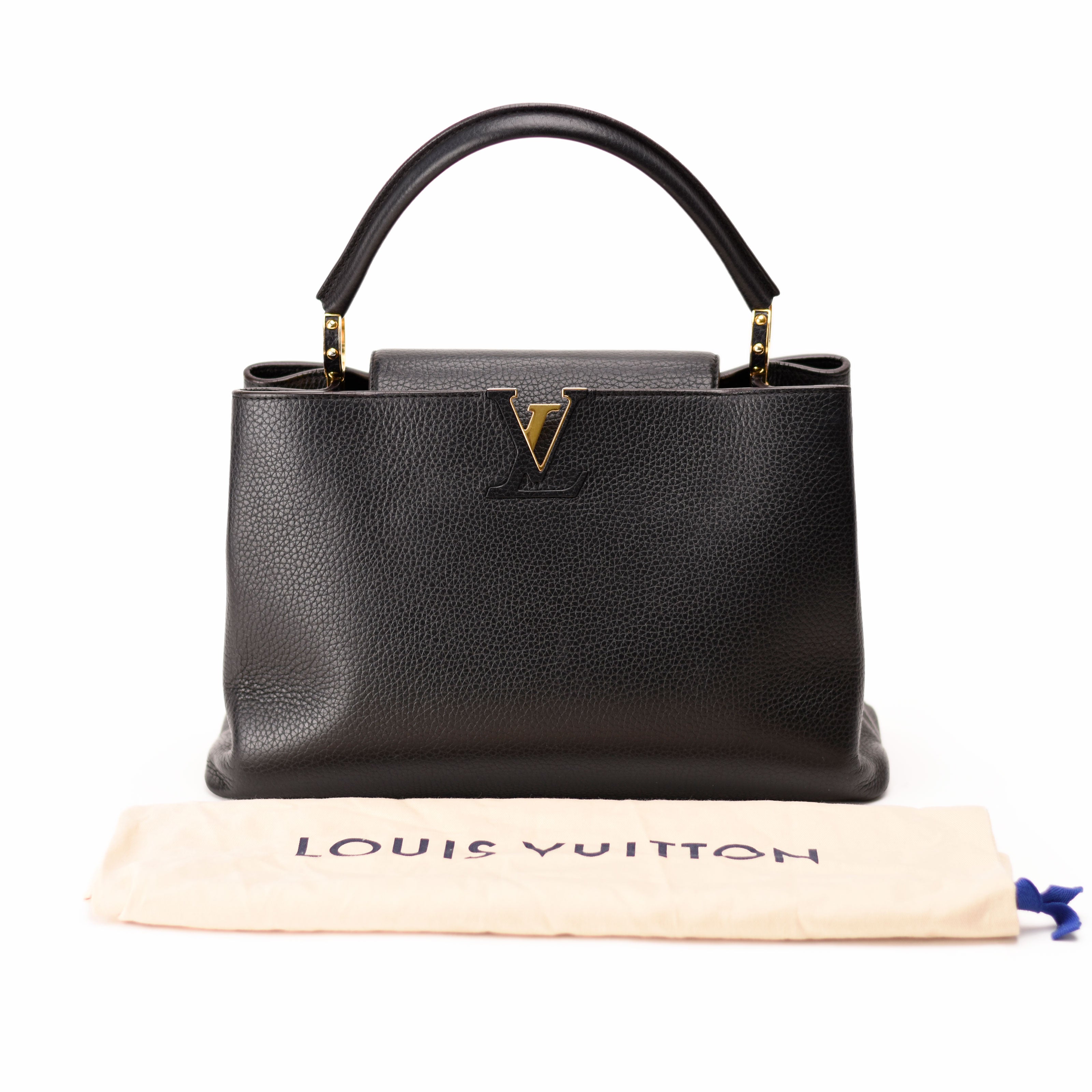 Louis Vuitton Capucines MM Black GHW