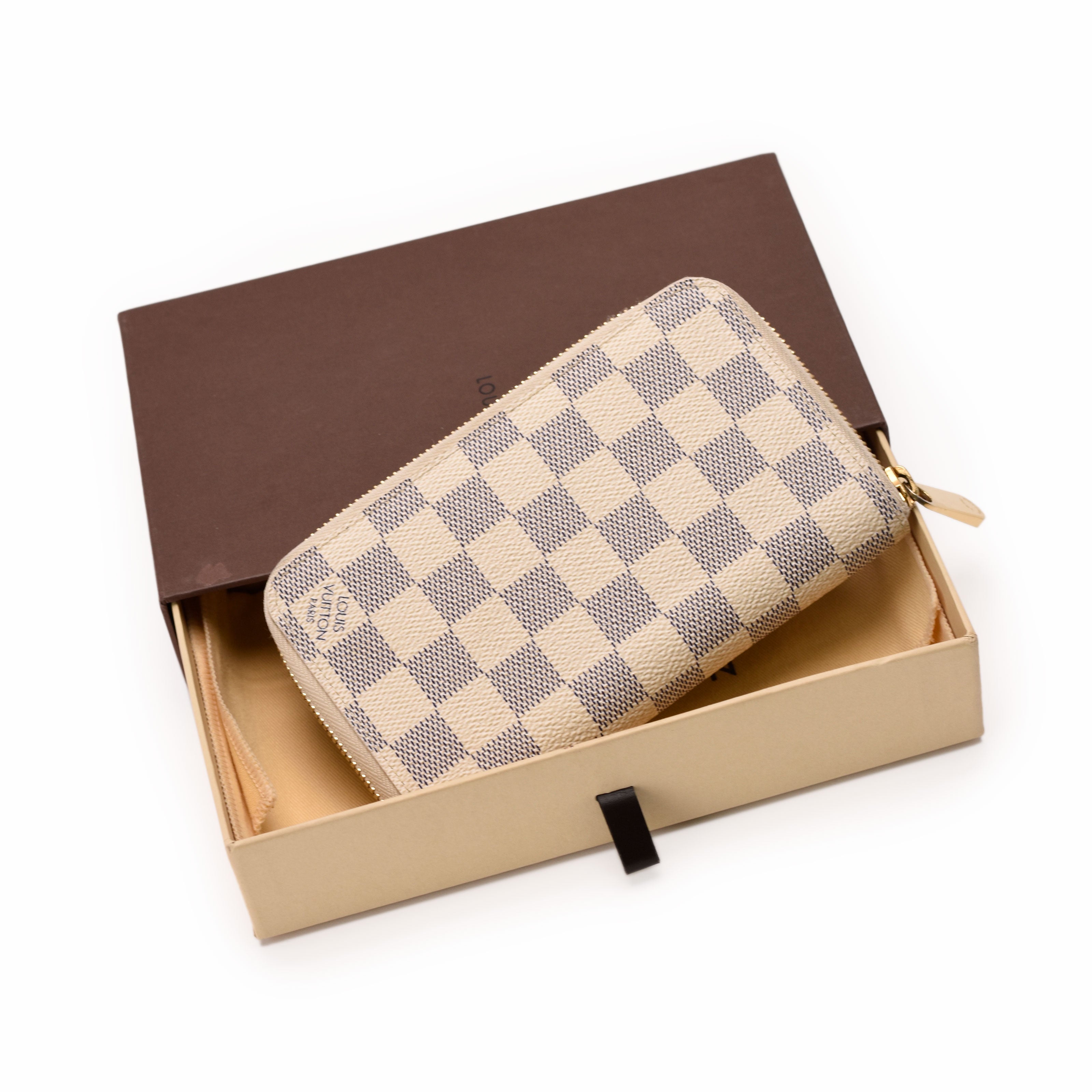 Louis Vuitton Damier Azur Zippy Compact Long  Wallet