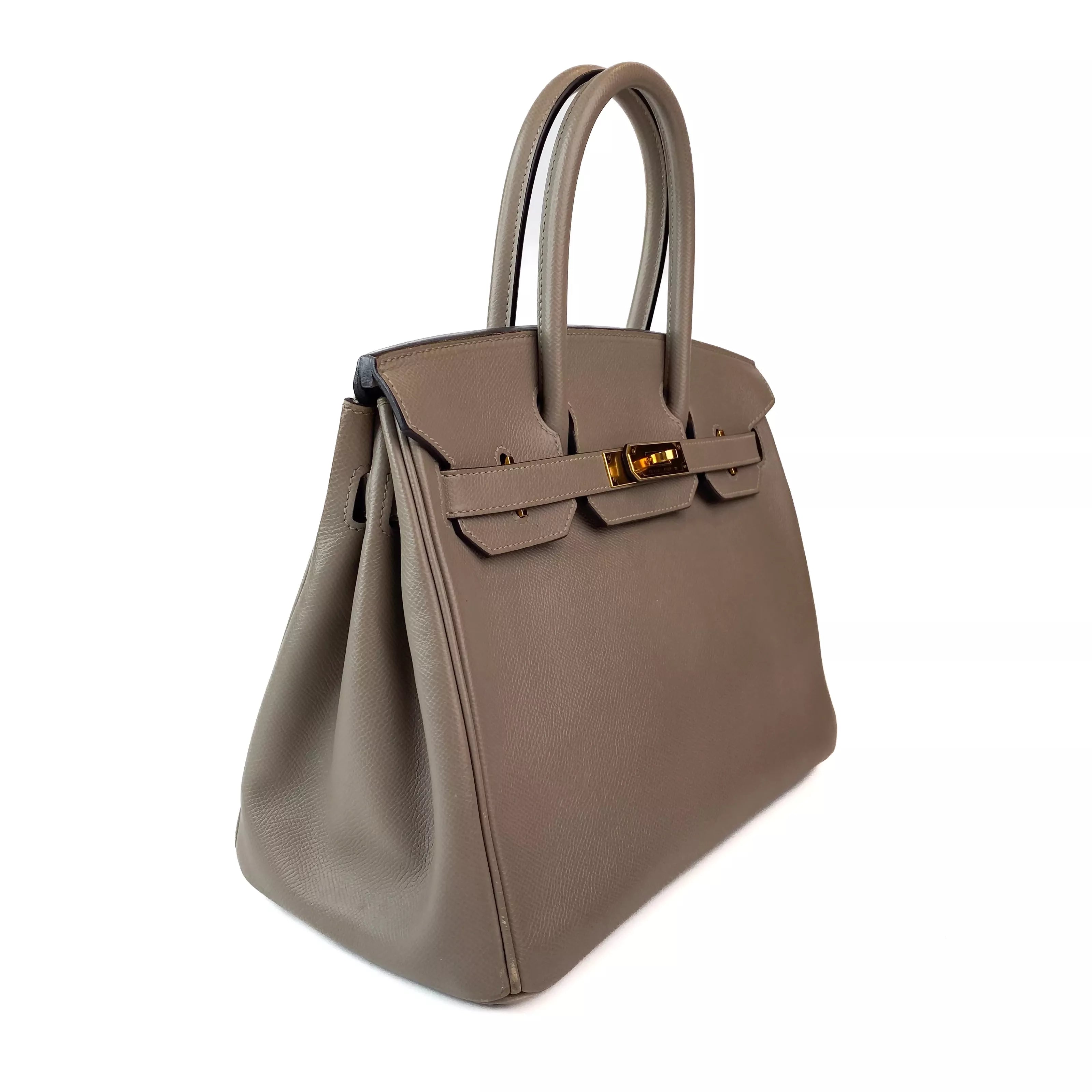 Hermes Birkin 30 in Etain Grey Epsom Leather GHW 2