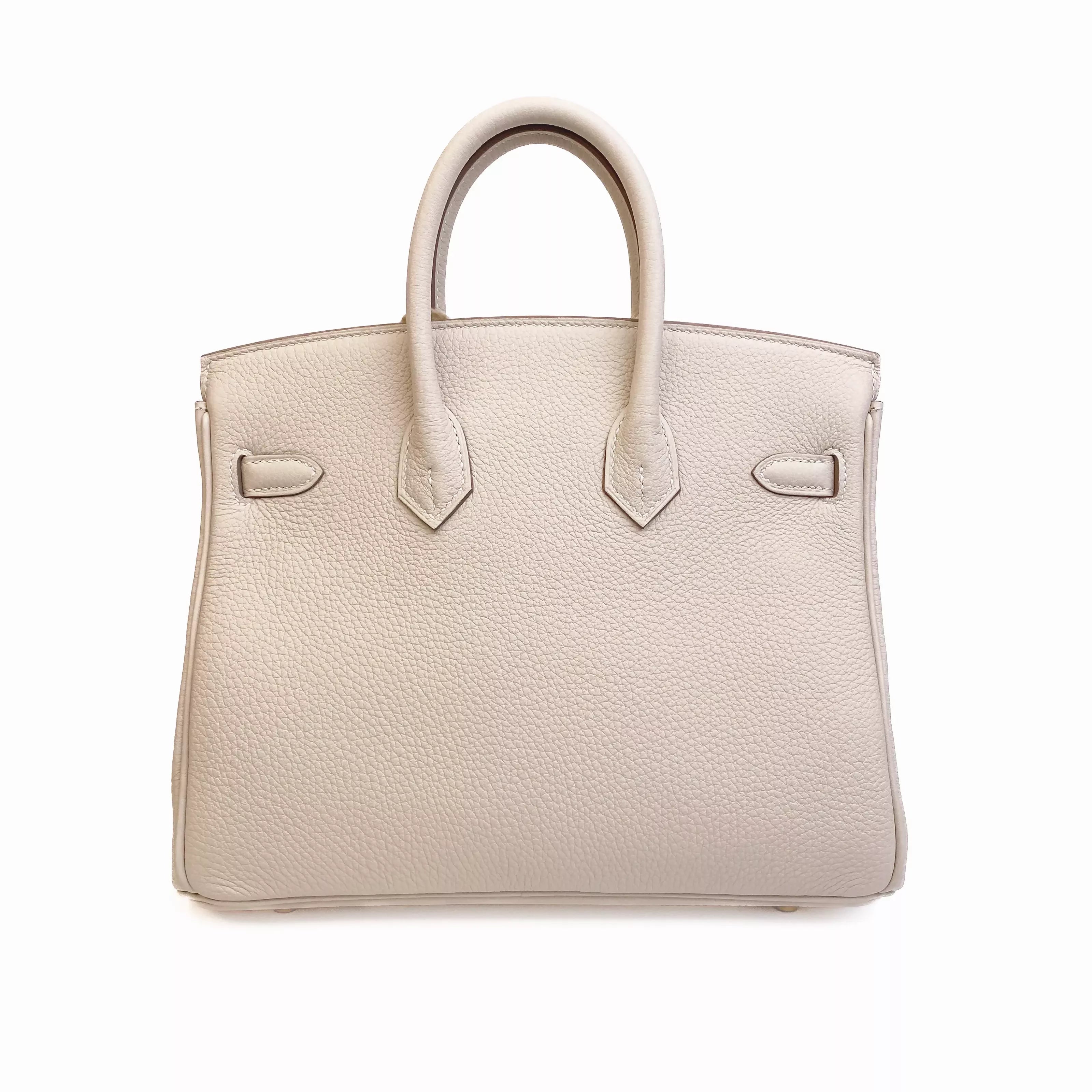 Hermès Birkin 25 Togo Leather Beige Gold Hardware Back