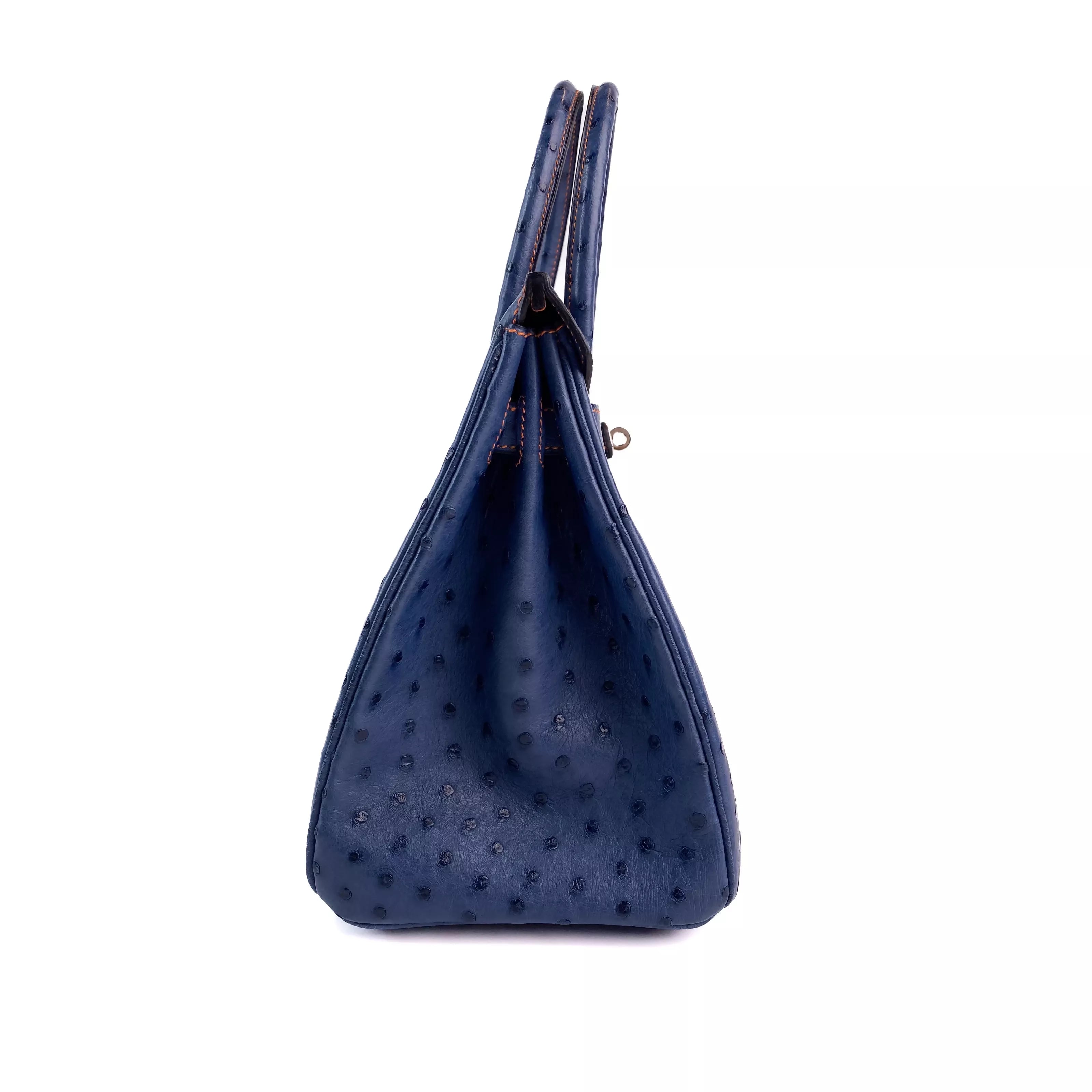 Hermes Birkin 30 in Bleu Roi Ostrich PHW 3