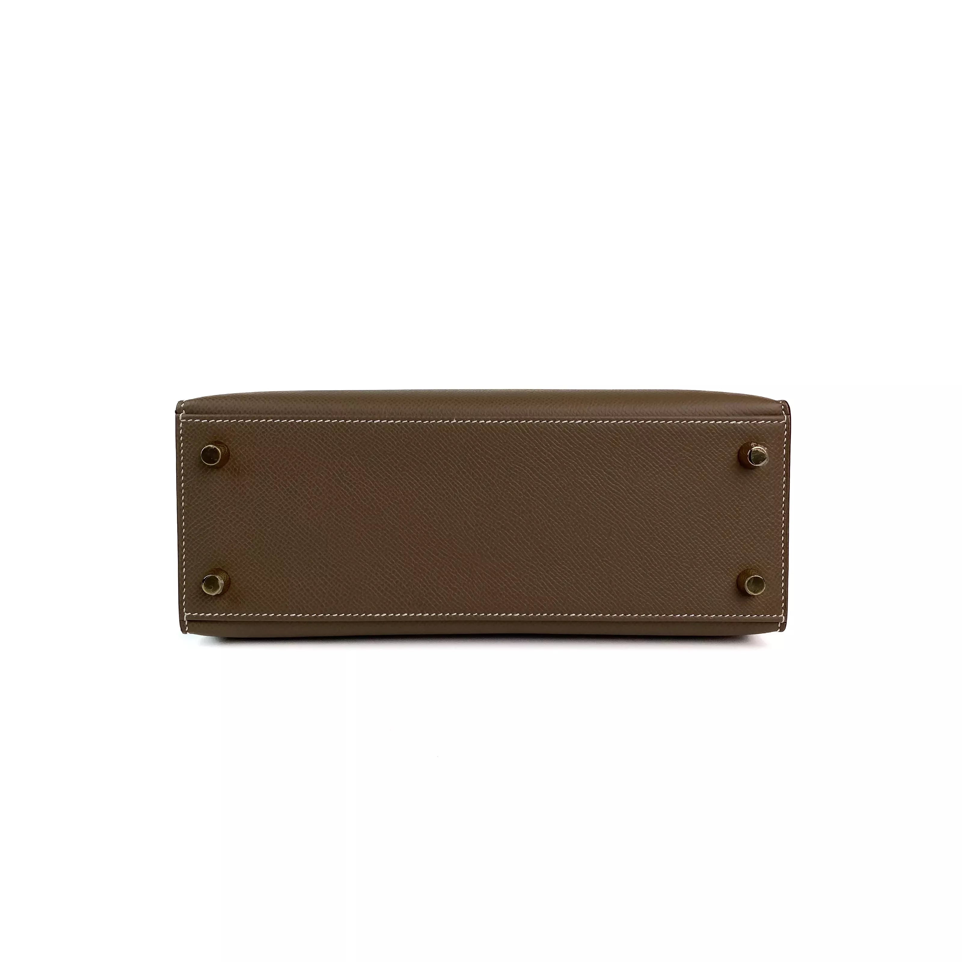 Hermes Kelly 25 in Etoupe Epsom Leather GHW 5