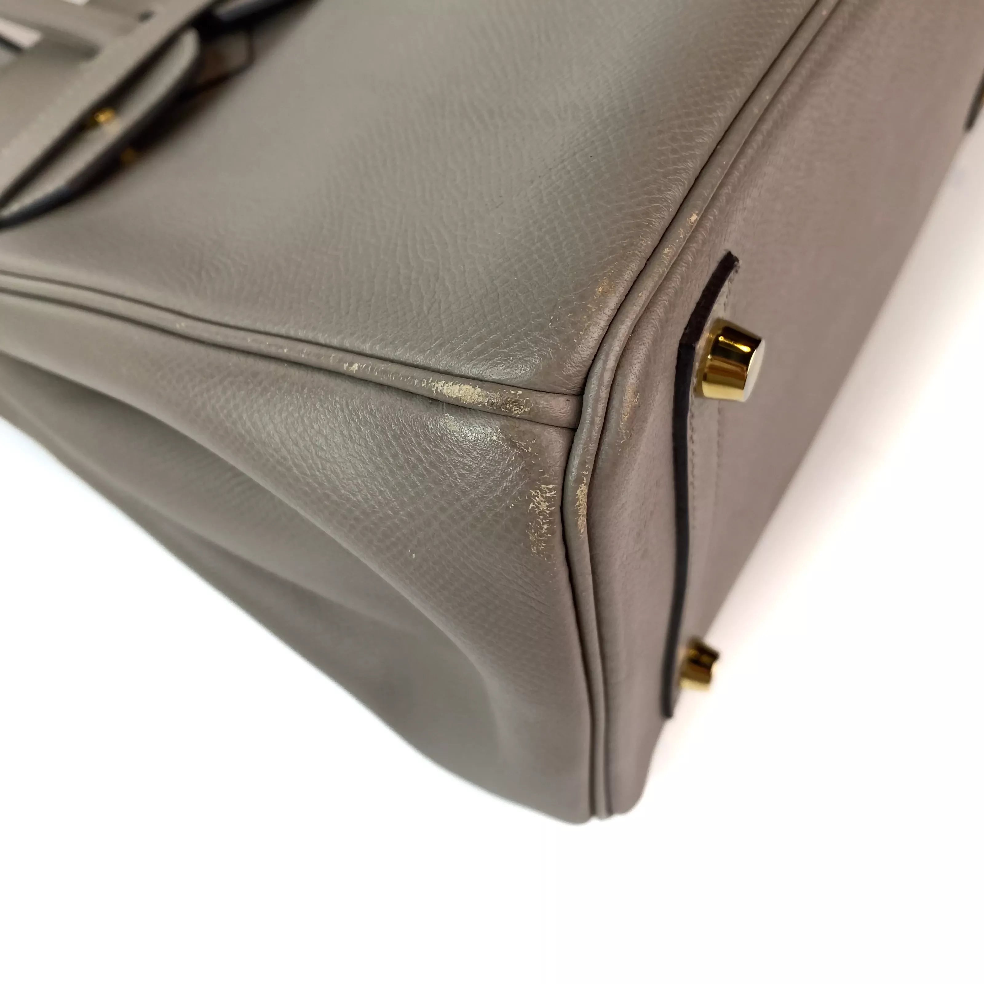 Hermes Birkin 30 in Etain Grey Epsom Leather GHW 9