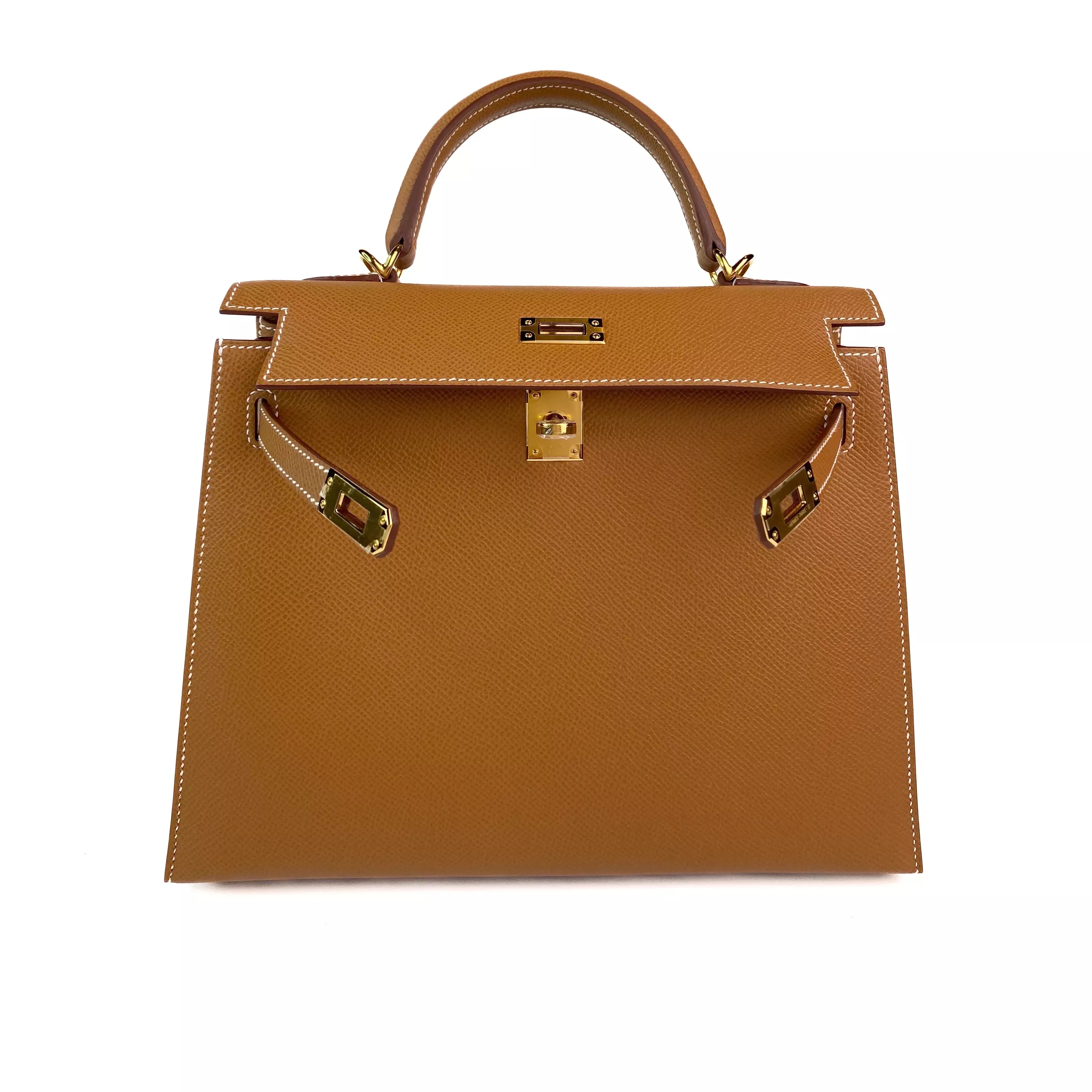 Hermes Kelly 25 in Gold Epsom Leather GHW 8