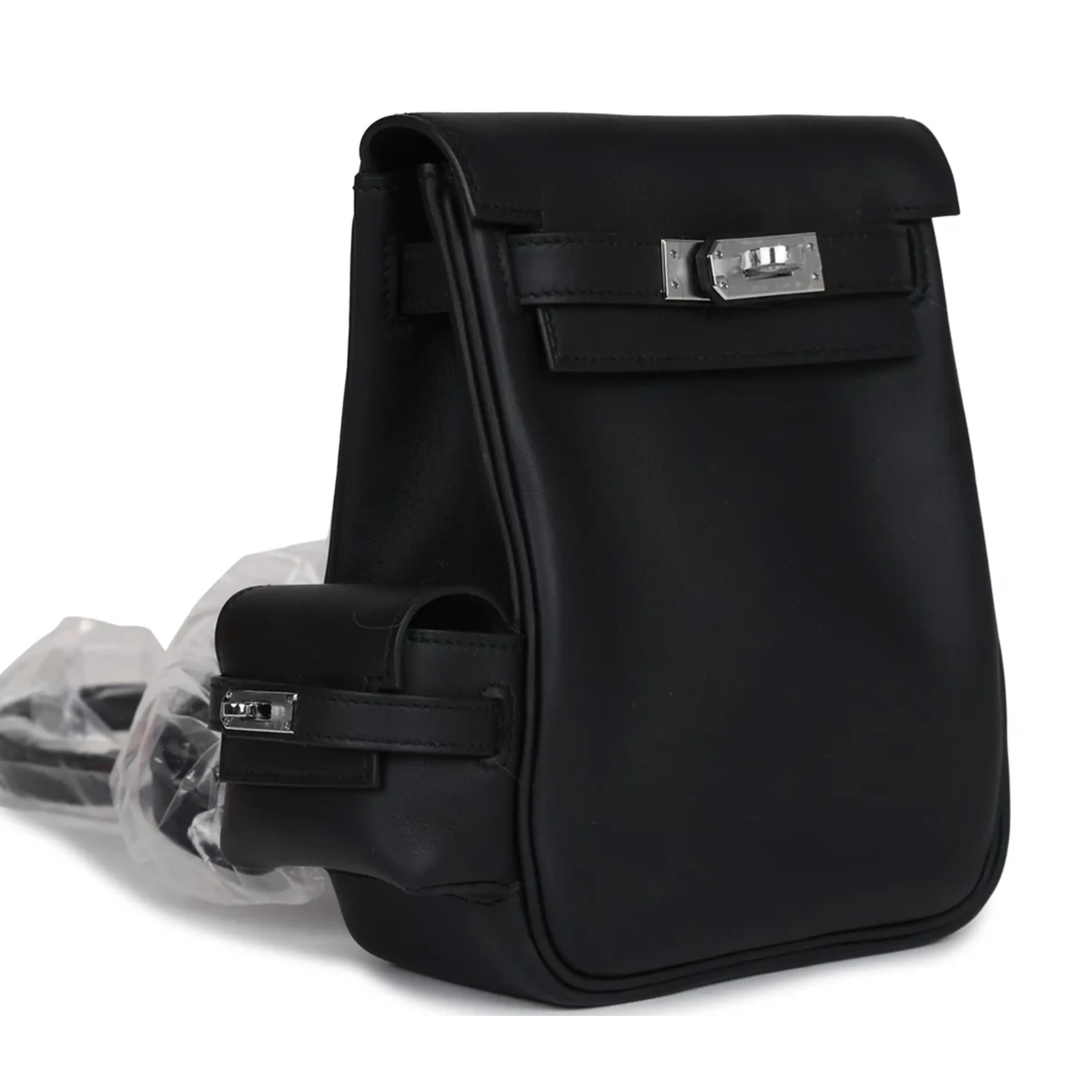 Hermès Mini Kelly Jump Backpack Black Swift PHW 7