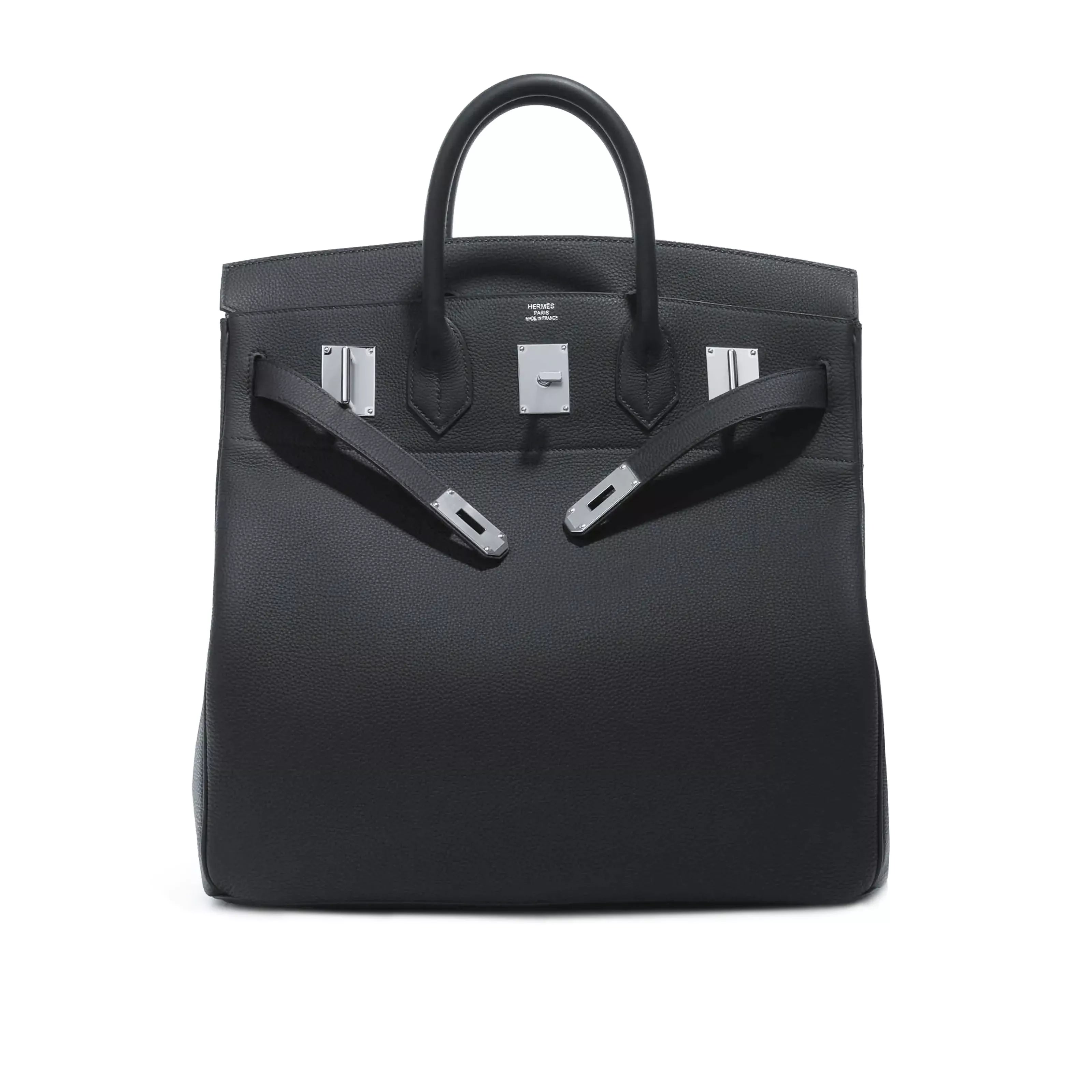Hermès Haut à Courroies 40 HAC Travel Bag in Ardoise Togo Leather with Palladium Hardware 7